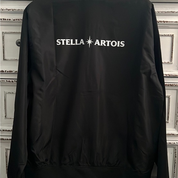 New! Black bomber jacket men’s L lightweight full zip - Picture 13 of 16